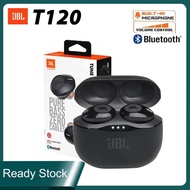 JBL T120 TWS True Wireless Bluetooth Earphones TUNE 120TWS Stereo Earbuds Bass Sound Headphones Mic