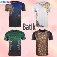 Men T-shirt Batik Design Jersey Material T-shirt Men Jersey Batik