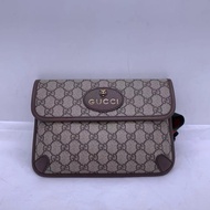 GUCCI GG Monogram 腰包 經典老虎標誌 單肩包 胸包