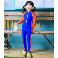 BLUE+ORANGE SWIMMING SUIT RAYA2017 2Y 3Y 4Y 5Y 6Y 7Y 8Y 9Y 10Y 11Y 12Y