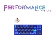 KEYCHRON Q3 KNOB NAVY BLUE MECHINICAL KEYBOARD BLUE/RED SWITCHES ( 3 MONTHS WARRANTY BY TECH DYNAMIC