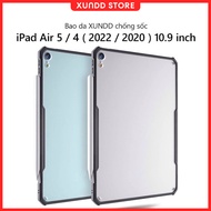 XUNDD iPad Air 4 5 6 7 Gen 10 / Gen 11 Case Clear Back, TPU Border