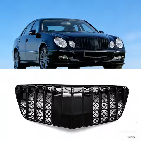 Car Front Grille Grill For Mercedes-Benz E-Class W211 E200 E240 E320 E500 2007 2008 2009 ABS Grills 