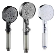 🚓Supercharged Shower Head Five-Speed Hand Held Shower Set Bath One-Click Water Stop Shower Head Cleaning Filter Shower H