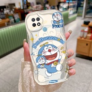 Casing Hp OPPO A15 A15s A35 Case Anime Doraemon Pola Casing Hp pelindung yang modis Silikon Tahan gu
