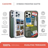 new! hybrid frosted matte case for iphone 12 &amp; 13 (custom) - 13 pro max putih