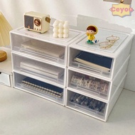 CEYOU Drawer Storage Box, Visible Plastic Stackable Storage Box, Stackable Multifunction Desktop Sto