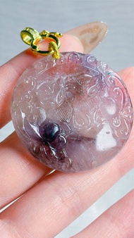 精品 超七狐狸 雙修狐  超七 紫紅超七 狐仙 九尾狐 膠花 吊墜