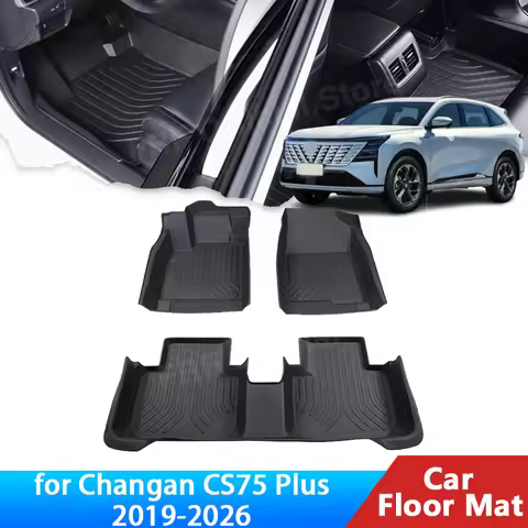 TPE Car Floor Mat For Changan CS75 Plus Accessories 2024 2025 2019-2026 Auto Foot Panel Line Carpet 