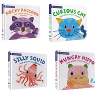 Priddy Alphaprints: Rocky Raccoon/ Curious Cat/Hungry Hippo/ Silly Squid