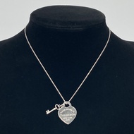 【二手】TIFFANY&Co. Return to Tiffany 心型鑰匙吊墜項鍊，925銀，6.91克