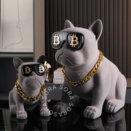 Velvet Frenchie | Dog Display Statue Luxury Home Decoration Velvet Aesthetic Premium Home Decoration