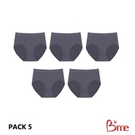 Bme กางเกงในFREESIZE(แพ็ก5ตัว) รุ่น ME7A1C คละสี สีโอวัลติน สีเทาเข้ม