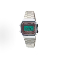 Customized Watch CASIO Modified Series Fashion Trend Watch Waterproof 200M Silver Strap Light Blue W