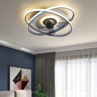 Nordic Decorative Study Led Ceiling Lamps Chandelier Fan Bedroom Ceiling Fan with Led Light and Control Ceiling Fans with Light