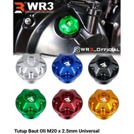 Oil Cap Bolt Oil Cap WR3 M20x2.5 Ninja 150 R RR SS 150R 150RR 150SS ZX150 ZX25R ZX25RR ZX4R New Ninj