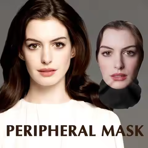 3D Printed Full Face Visual Mask Anne Actress Celebrity Performer Face Mask Fun Role-playing Props C