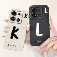 For Itel A04 A632WM Casing Cute Lucky Letters Soft Matte Silicone Shockproof TPU Back Cover For Itel