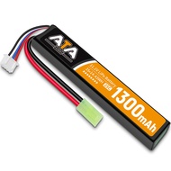 ATA HOBBY Airsoft Battery 11.1V 1300mAh Rechargeable Airsoft Lipo Battery 25C High Discharge Rate 3S