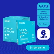 Neuro Energy Caffeine Gum/Mints untuk Tenaga & Fokus - Tanpa Gula dengan L-theanine, Kafein, Vitamin