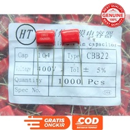 CAPACITOR MILLAR 104 UF 400 V 104 MICRO 400 VOLT
