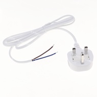 UK BS1363 Plug Power Cable 1.5/1.8/3/5M 2Pin Stripped Copper Wire British Standard Bare Tail Semi-Fi