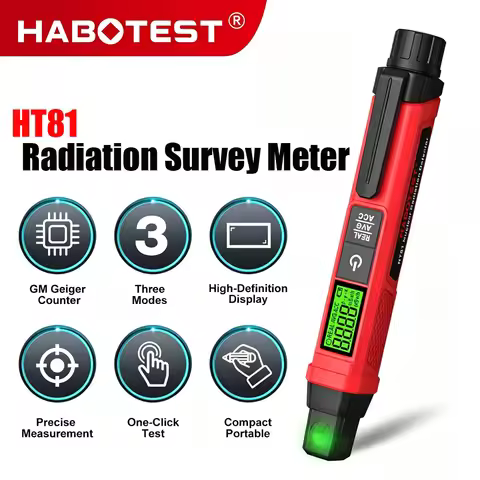 2026 Upgrade HABOTEST HT81 Nuclear Radiation Detector Pen Portable Geiger Counter Dosimeter for Uran