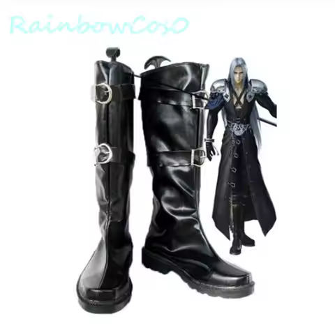 Final Fantasy VII FF7 Sephiroth Cosplay Shoes Boots Game Anime Halloween RainbowCos0 W1170