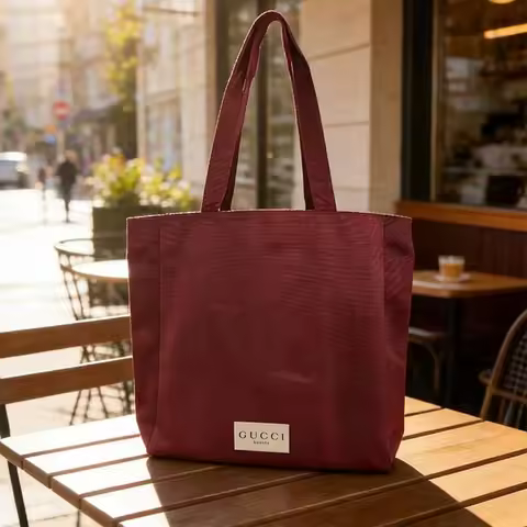 Gucci bag Women Red Canvas Tote Bag Large Capacity For Daily Shopping Work School Travel Perfect Gif