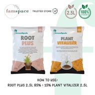 [Bundle Pack] FS - Green Spade - Fertiliser Root Plus 2.5L + Plant Vitalizer 2.5L