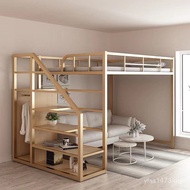 Double-Layer High Multifunctional Compound Bed Two-Layer 2 Bed Space High Low Iron Bed Save Upper Bu