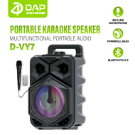 DAP D-VY7 Speaker Bluetooth Karaoke Free Mic - 8 Inchi  Fm Mp3 Super Bass Speaker Aktif Wireless
