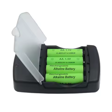 USB EU US AC/DC Power Adaptor Or 1.5V LR03 AA LR6 AAA AAAA Alkaline Rechargeable Battery Smart Charg
