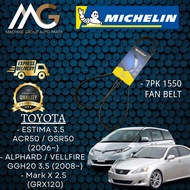 Michelin Belt Toyota Estima 3.5 ACR50 / GSR50 , Alphard / Vellfire GGH20 3.5 , Mark X 7PK 1550 (Fan 