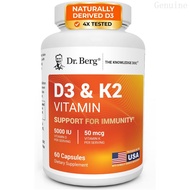 Dr. Berg 7-in-1 itamin D3 K2 5000 IU | ly Deried D3 | 4X Lab-Tested & erif | High Absorption Formula