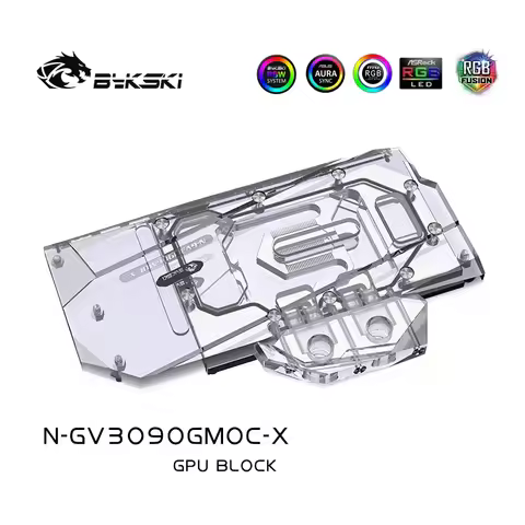 Bykski N-GV3090GMOC-X Water Block Use for GIGABYTE RTX 3080 GAMING OC 3X 10G/3090/3080ti GPU Card / 