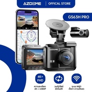 [ฟรี 64GB] AZDOME GS63H PRO กล้องติดรถ 4K 1080P Full HD SONY IMX335 WIFI GPS ทนร้อนสูง Capacitor รับ