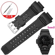 ~~ Vmkm Rubber Watch Strap Substitute Casio G-SHOCK Catman Series GW-9400J Black Cat Sheriff Strap Y