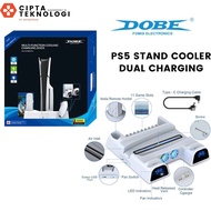 DOBE PS5 Cooling Stand Dual Charging Dock Disc Stand Cooler Fan PS5 Slim / Pro / Fat