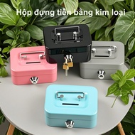 Metal savings box,Metal Money box,Locked Money box,Mini Money Bank safety lock box