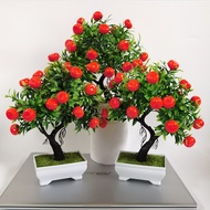 Simulation Orange Tree Citrus Tree Fruit Tree Simulation Plant Bonsai Small Potted Plant Fortune Tre
