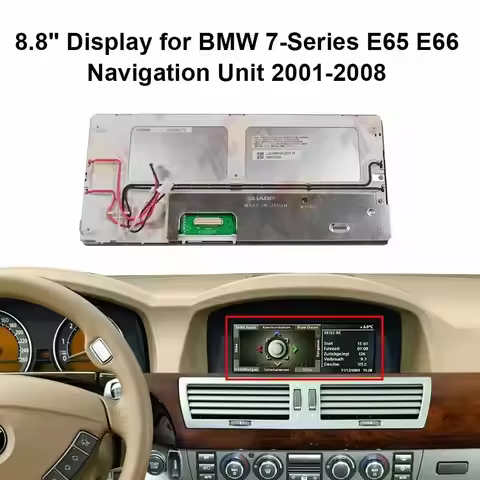 Dashboard LCD 8.8" Display for BMW E90 E91 E60 E61 E63 E64 E65 E66 E70 E71 X5 CIC CCC CID ​LQ088H9DZ