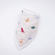 Organic B 有機比比 彌月禮嬰兒有機棉紗圍兜/口水巾-恐龍小百科
