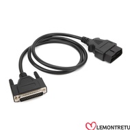 LEMONTREE OBD2 to DB25 Main Cable, ABS&Brass 59.06in150cm Diagnostic Extension Cord, Professional Un
