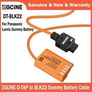 ZGCINE D-Tap to DMW-BLK22 Dummy Battery Cable with Braided Wire (23.6") for Panasonic GH5 GH5S G9 LU