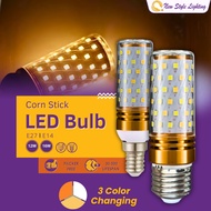 E14 E27 Holder LED Light Bulb Screw Corn Bulb 3 Warna Mentol 灯泡 燈泡 buld 3 Colour Changing 3C 3 in 1 