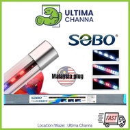 SOBO 2ft/2.5ft/3ft/4ft Aquarium LED Submersible Light 3 color modes 变色鱼缸灯 waterproof lampu akuarium murah SB-530 SB-830