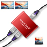 avedio links 4K@60Hz HDMI Splitter, 2 Way 1 in 2 Out HDMI Splitter with 4 ft HDMI Cable for Dual Mon