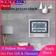 Yoaushop 1pc Muslim Islamic Prayer Azan Athan Alarm Wall Table Clock with Pen