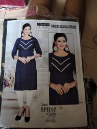 Lurex tabla work kurtis. Budget kurtis. With small cutting. Soft materials.